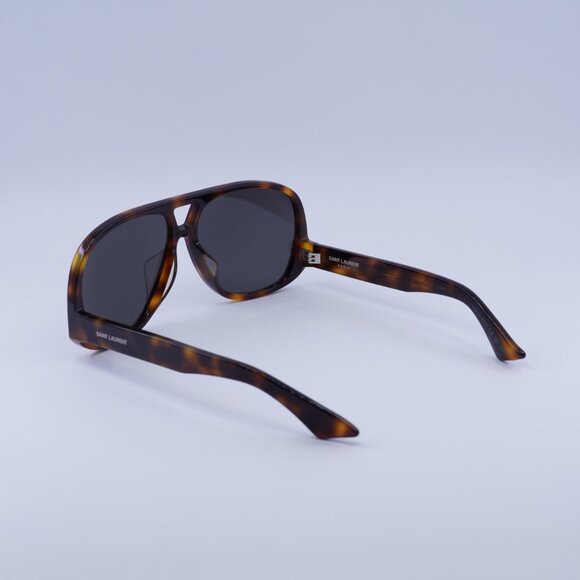 🕶️ New Saint Laurent SL652/F SOLACE 002 Sunglasses - Shiny Medium Havana Frame - Picture 10 of 11